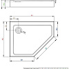 Душевой поддон Radaway Doros PT E Compact 100x90 L
