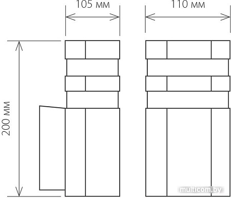 Бра Elektrostandard Techno 1444 (черный)