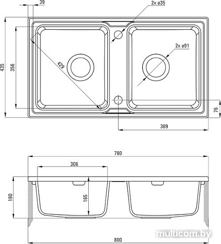 Кухонная мойка Deante Zorba ZQZ S203 (серый металлик)