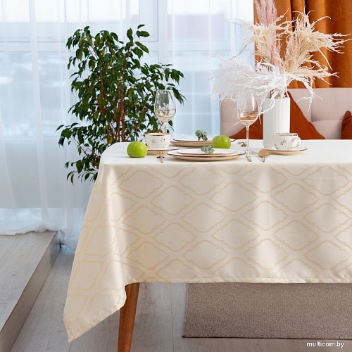 Скатерть Этель Ажур 7097376 (бежевый)