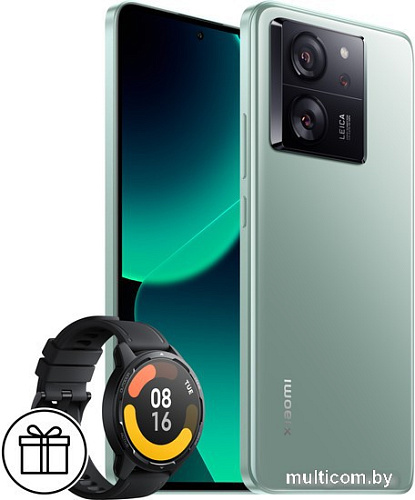 Смартфон Xiaomi 13T Pro 16GB/1TB международная версия + Xiaomi Watch S1 Active за 10 копеек (зеленый луг)