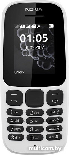 Мобильный телефон Nokia 105 Dual SIM (2017) (белый)