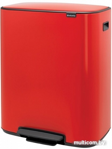 Brabantia Bo Pedal Bin 2 x 30 л (пламенно-красный)