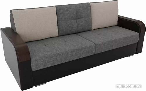 Диван Лига диванов Мейсон 102152 (серый/черный/бежевый)