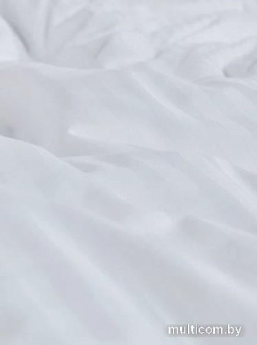 Постельное белье GoodNight Pure Страйп-сатин Евро 417443 (белый)