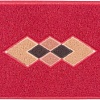 Придверный коврик SunStep Spongy 45х75 ромбы 38-465 (красный)