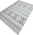Ковер для жилой комнаты Radjab Carpet Поло Прямоугольник PL 273 12466RK (1.2x1.8, Cream Grey)