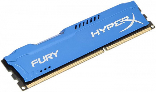 Оперативная память Kingston HyperX Fury Blue 4GB DDR3 PC3-12800 (HX316C10F/4)