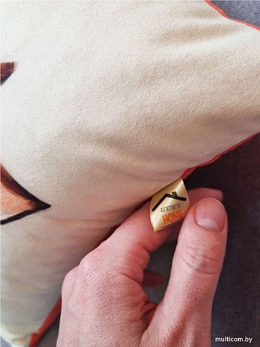 Декоративная подушка Matex Fluffy. Рыжик букет 61-625 (белый/желтый/лососевый)