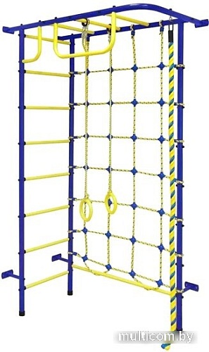 Детский спортивный комплекс Пионер 8М (синий/желтый)