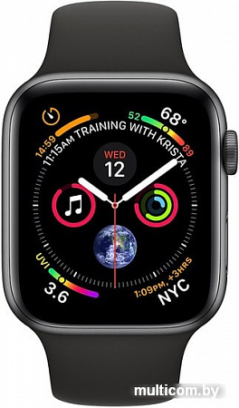 Умные часы Apple Watch Series 4 44 мм (алюминий серый космос/черный)