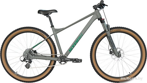 Велосипед Stark Hunter 29.2 HD р.19 2025 HQ-0017828 (серый матовый/зеленый, разобранный)