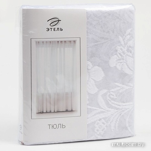 Тюль Этель Восточный цветок 2844470 2.5x2.5 м (белый, 1 шт)