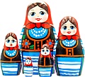 Развивающая игра Брестская Матрешка В польском народном костюме (набор 5 шт)