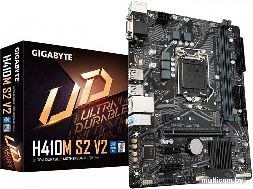 Материнская плата Gigabyte H410M S2 V2 (rev. 1.0)
