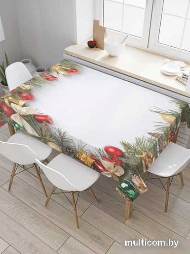 Скатерть JoyArty Праздничная рамка tc_21453_180x145