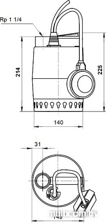 Насос Grundfos Unilift KP 250 A 1