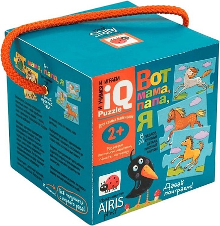 Мозаика/пазл Айрис-Пресс Для самых маленьких. 2+ Вот мама, папа, я 26936