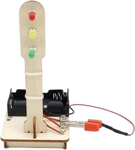3Д-пазл Вольтик Электрический светофор E25a