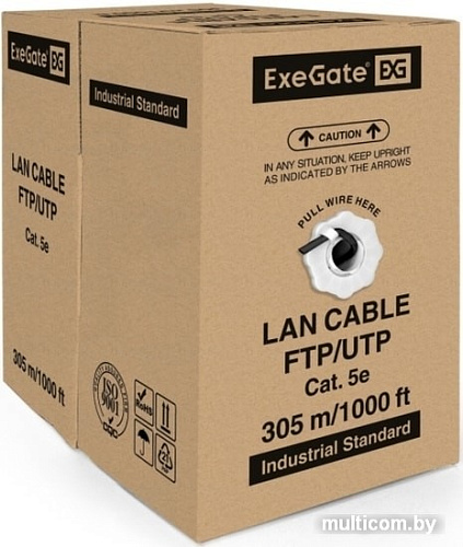 Кабель ExeGate UTP4-C5e-CCA-S24-OUT-PE-BK-305 UTP