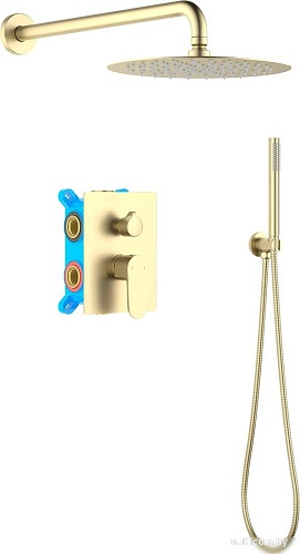 Душевая система Aquatek Оберон AQ1272BG (золото)
