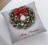 Чехол на подушку JoyArty Новогодний венок sl_47821599