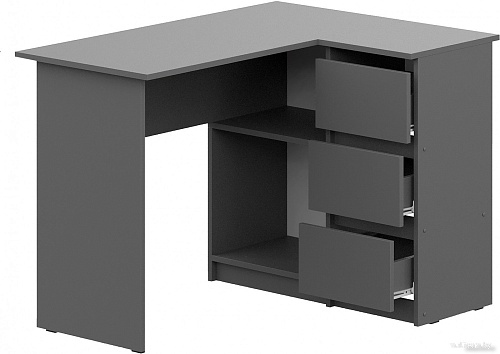 Стол Mio Tesoro Денвер угловой (графит серый)