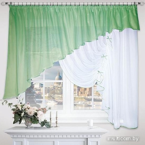 Тюль Nivasan Джульетта Hk.DG-P16 4x1.7 м (бутылочный, правая)