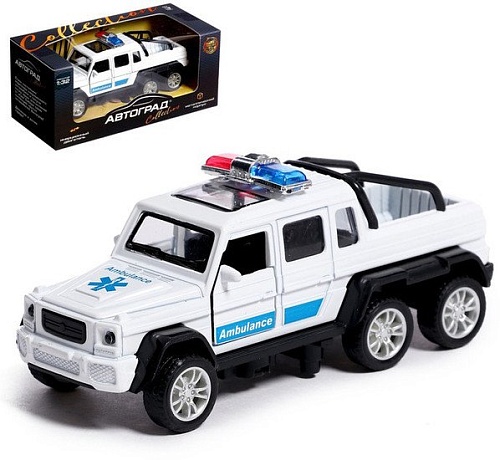 Внедорожник Автоград Джип 6X6 спецслужбы 7668742 (белый)