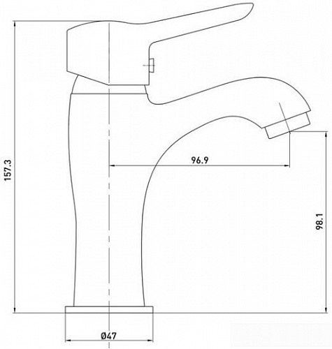 Смеситель Gross Aqua Alfa 6215313C