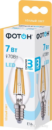 Светодиодная лампочка Фотон LED FL B35 7W E14 3000K