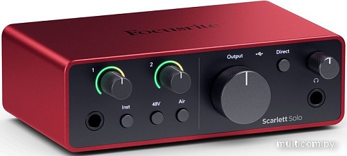 Комплект для звукозаписи Focusrite Scarlett Solo Studio (4-е поколение)
