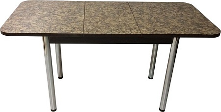 Обеденный стол Solt Мила 3 (умбрия/ноги круглые хром)