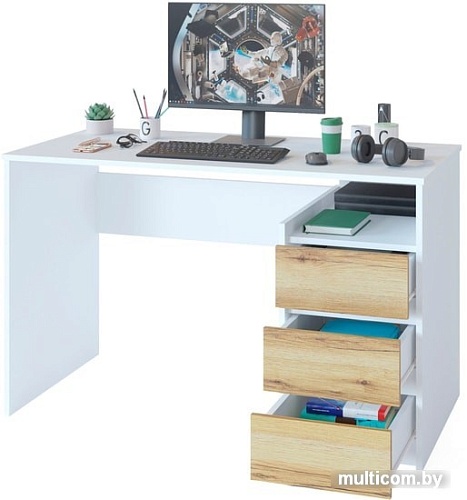 Стол Сокол СПм-21 (белый/дуб делано)