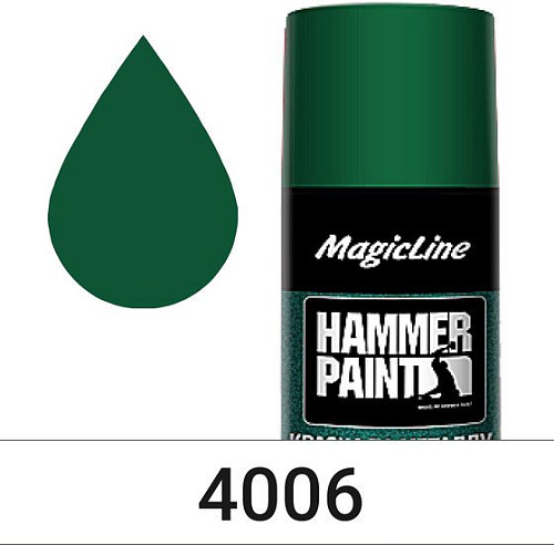 Автомобильная краска MagicLine по металлу (молотковая) зеленый 265 г