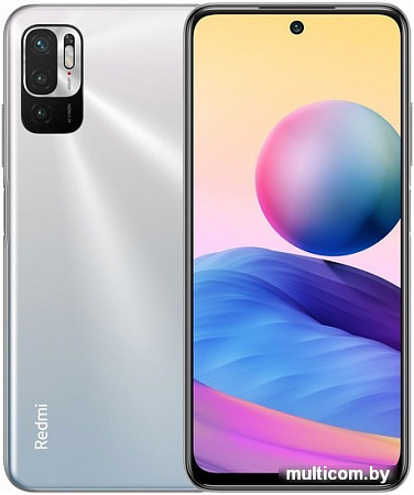 Смартфон Xiaomi Redmi Note 10T 4GB/128GB с NFC (серебристый хром)
