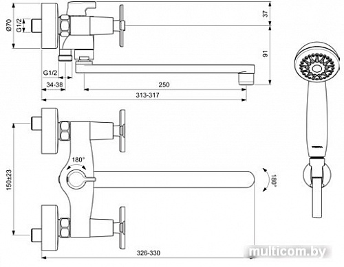 Смеситель Vidima Арт BA329AA