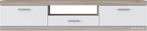 Тумба Black Red White Linn С ящиком 185x40x4 (ясень шимо/белый)