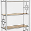 Стеллаж Hype Mebel Квадро 50x170 (белый/дуб галифакс натуральный)
