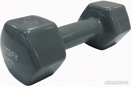 Гантель Profi-Fit PF-VDB-3 3кг (серый)