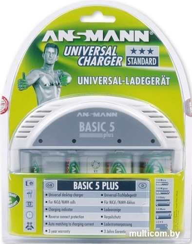 Зарядное Ansmann Basic 5 Plus [5207303]