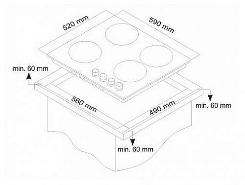 Варочная панель Simfer H60V31O512