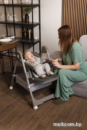 Высокий стульчик Martin Noir Tody Lux (loft grey) 0+