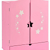 Шкаф для кукол Leader Toys Diamond Star c дизайнерским звездным принтом 74219 (розовый)