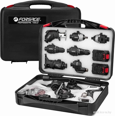 Набор электроинструментов FORSAGE F-JCB-18MT-B (с 2-мя АКБ, кейс)