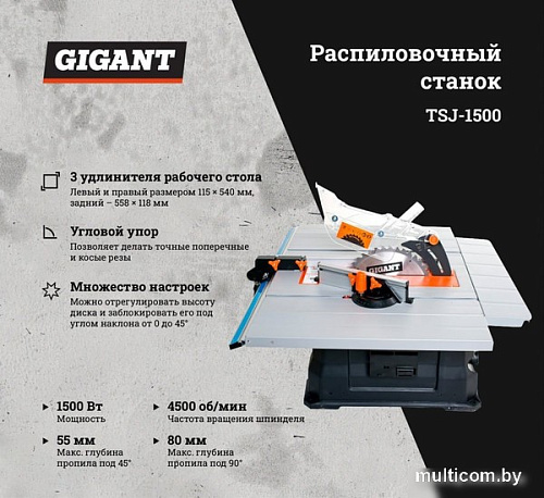 Станок Gigant TSJ-1500