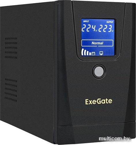 Источник бесперебойного питания ExeGate SpecialPro Smart LLB-1000.LCD.AVR.1SH.2C13.RJ.USB EX292788RUS