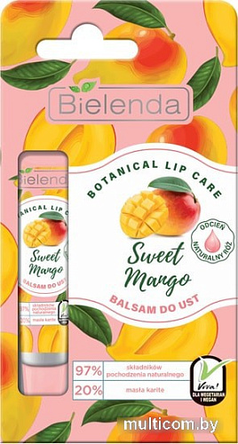 Bielenda Бальзам для губ Botanical Lip Care сладкий манго 10 г