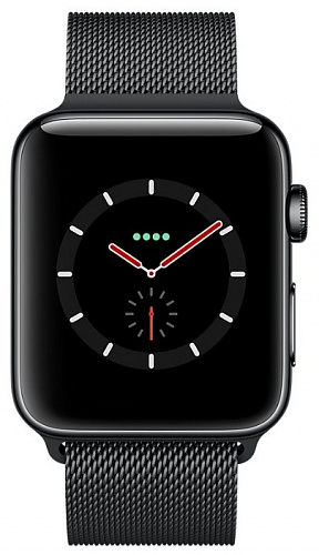Часы Apple Watch Series 3 Cellular 38mm Stainless Steel Case with Milanese Loop