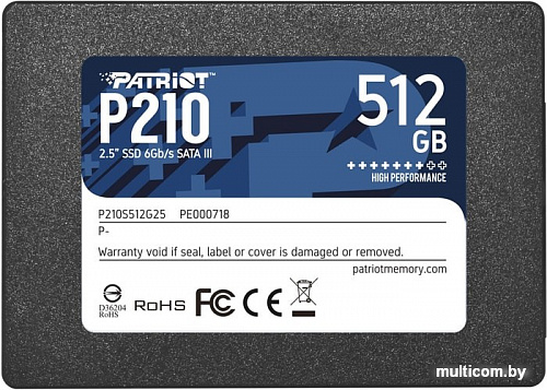 SSD Patriot P210 512GB P210S512G25